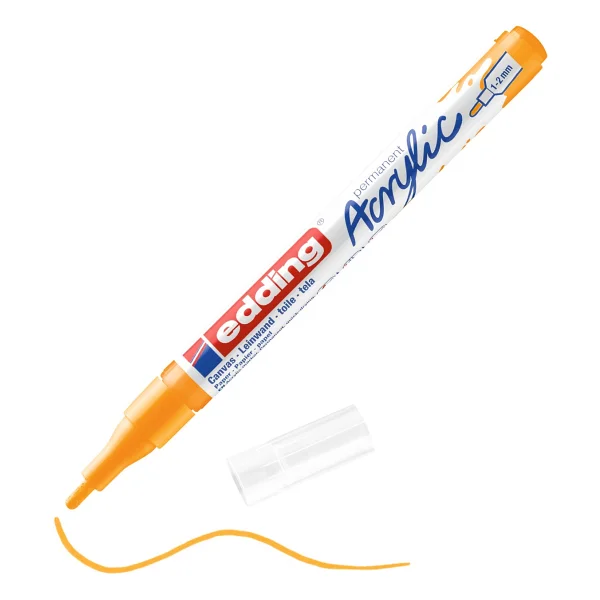 Edding 5300 1-2 Mm İnce Uçlu Fosforlu Pembe Akrilik Marker Kalem - Görsel 5