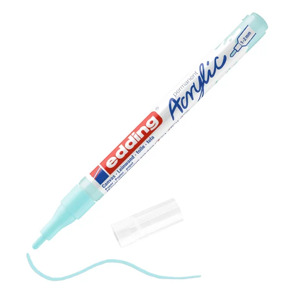 Edding 5300 1-2 Mm İnce Uçlu Fosforlu Pembe Akrilik Marker Kalem - Görsel 4