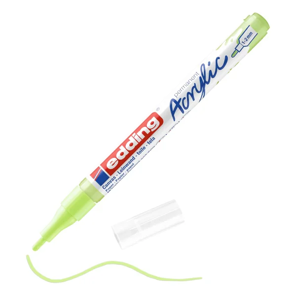 Edding 5300 1-2 Mm İnce Uçlu Fosforlu Pembe Akrilik Marker Kalem - Görsel 9