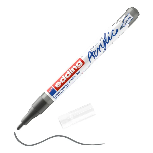 Edding 5300 1-2 Mm İnce Uçlu Fosforlu Pembe Akrilik Marker Kalem - Görsel 7