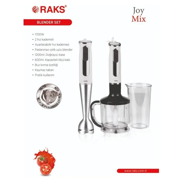 Raks Joy Mix 1700 W Blender Seti - Görsel 2