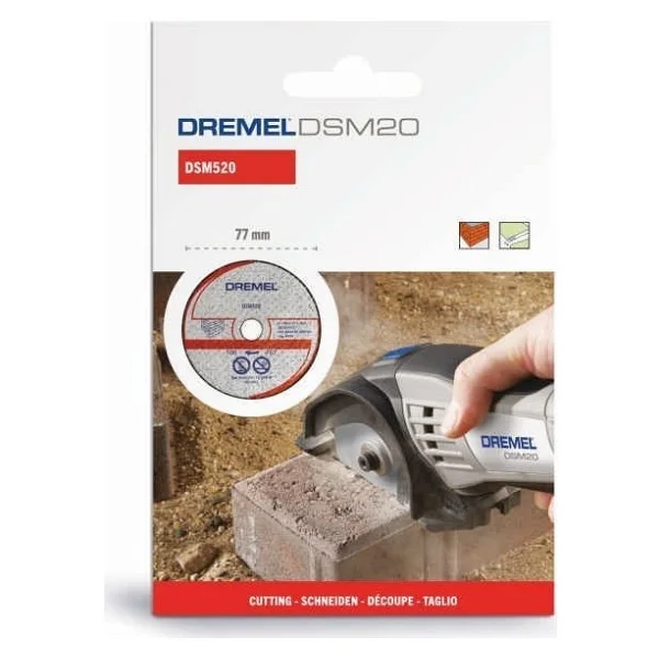 Bosch Dremel Dsm520 Duvar Kesme Diski Dsm20 Için (2adet) 2615s520jb - Görsel 4