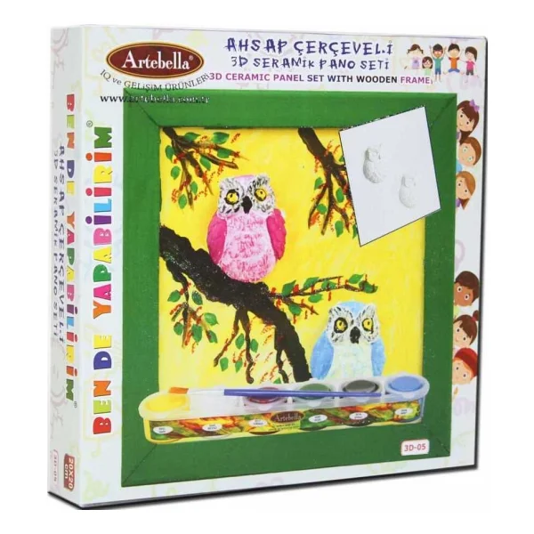 3d-05 Artebella Seramik Boyama Seti 20x20 Cm - Görsel 5