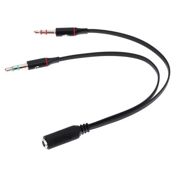 Alfais 4457 Kulaklık Mikrofon Çevirici Ayırıcı Dönüştürücü Çoklayıcı Adaptör - Görsel 5