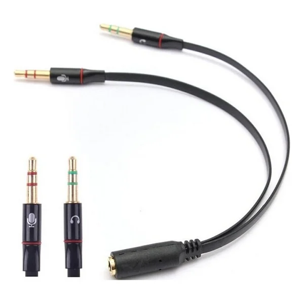 Alfais 4457 Kulaklık Mikrofon Çevirici Ayırıcı Dönüştürücü Çoklayıcı Adaptör - Görsel 4