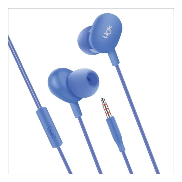 LinkTech H310 Mavi Kulak İçi Kulaklık