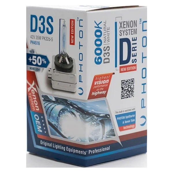 Photon D3s 6000k +%50 Fazla Işık Xenon Ampul - Görsel 4