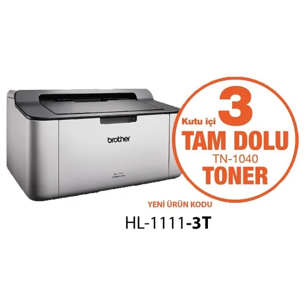 Brother Hl-1111 Mono Lazer Yazıcı - Orjinal Tonerli - Görsel 2