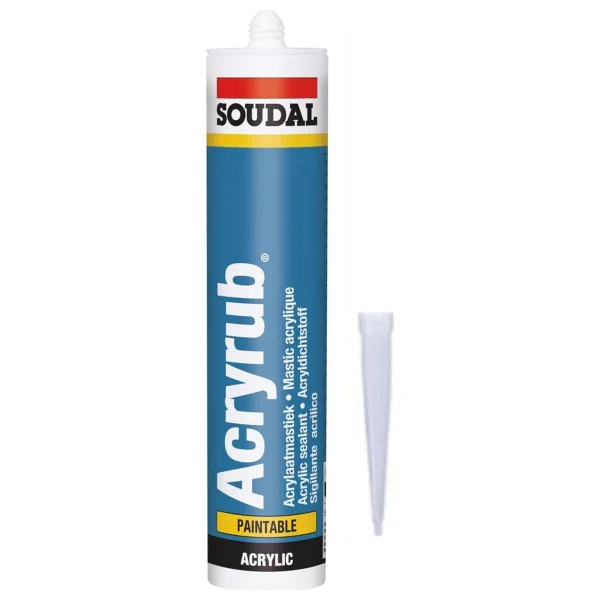 Soudal Acryrub Silikonize 500 Gr Gri Mastik - Görsel 2