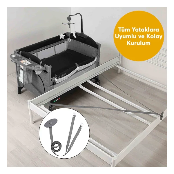 Elele Madre Anne Yanı Park Yatak - Görsel 6
