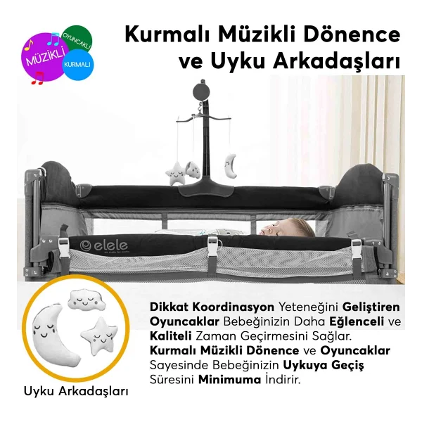 Elele Madre Anne Yanı Park Yatak - Görsel 8