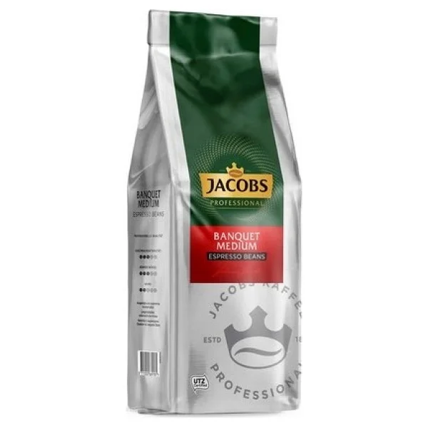 Jacobs Banquet Medium Espresso Beans 8 X 1000 Gr Özel Kavrulmuş Lezzetli Türkiye Menşeli Kahve - 1 Kg - Görsel 2