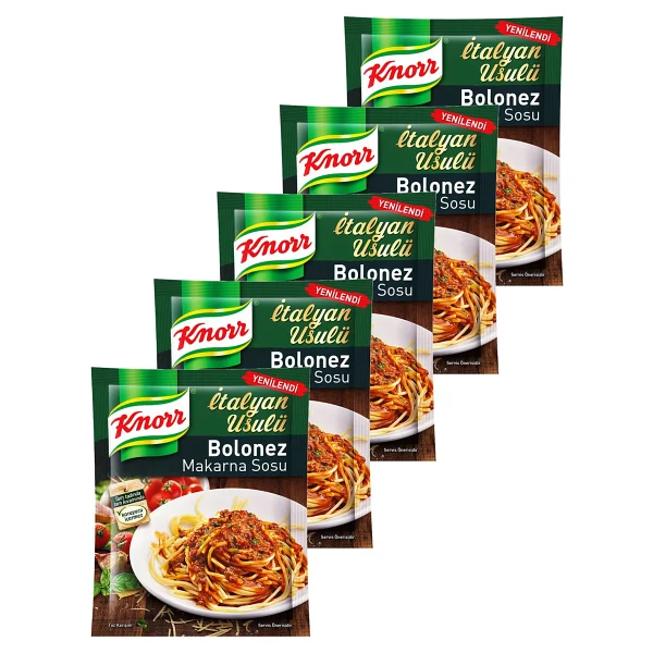 Knorr Bolonez Makarna Sosu 45 Gr. Üçlü Set - 135 Gr - Görsel 5