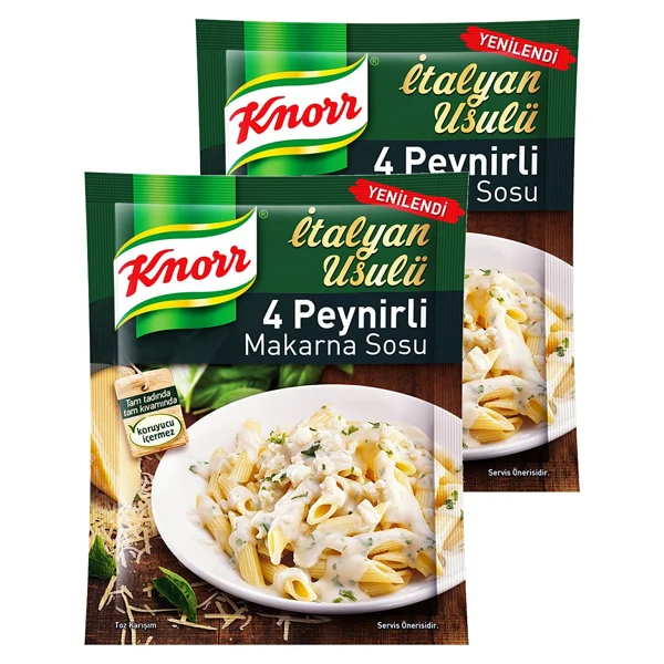 Knorr Dört Peynirli Makarna Sosu 50 Gr. Ikili Set - 100 Gr - Görsel 3