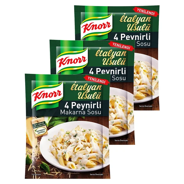 Knorr Dört Peynirli Makarna Sosu 50 Gr. Ikili Set - 100 Gr - Görsel 4
