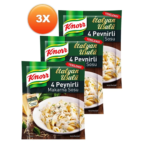 Knorr Dört Peynirli Makarna Sosu 50 Gr. Ikili Set - 100 Gr - Görsel 5
