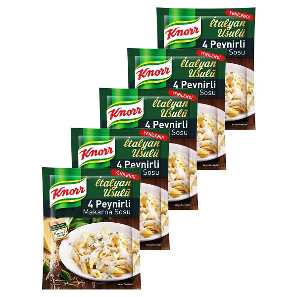 Knorr Dört Peynirli Makarna Sosu 50 Gr. Ikili Set - 100 Gr - Görsel 6