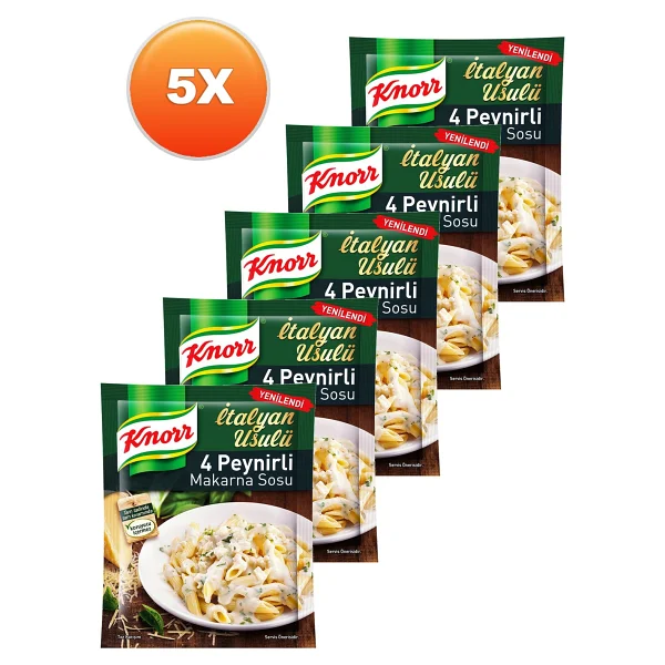 Knorr Dört Peynirli Makarna Sosu 50 Gr. Ikili Set - 100 Gr - Görsel 7