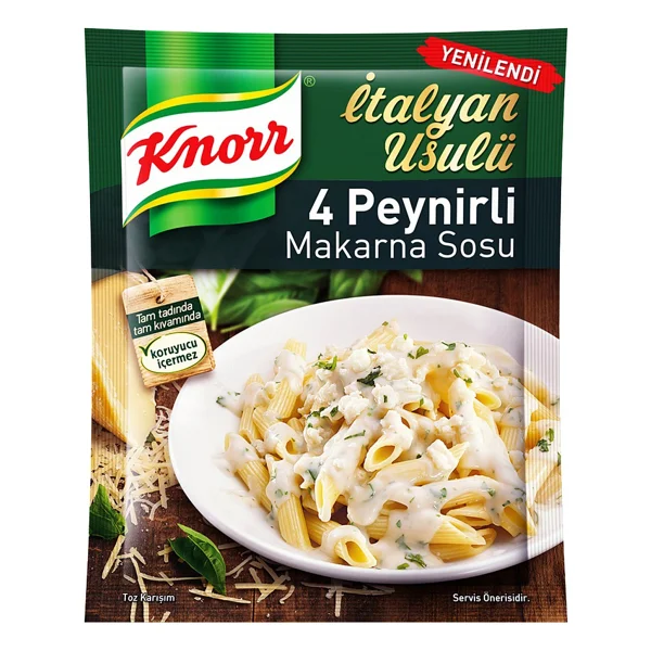 Knorr Dört Peynirli Makarna Sosu 50 Gr. Ikili Set - 100 Gr - Görsel 8