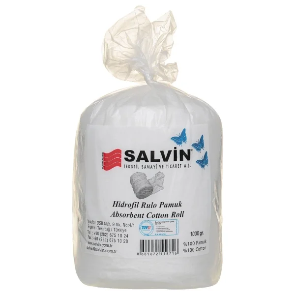 Salvin Hidrofil Rulo Pamuk 1 Kg 1000 Gr - Görsel 2
