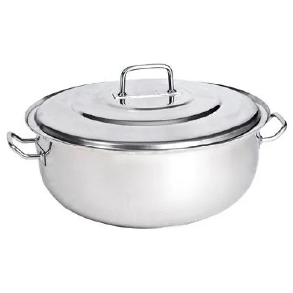 Kayalar 60x20 Cm 50 Litre Paslanmaz Çelik Helvane Tencere - Görsel 3