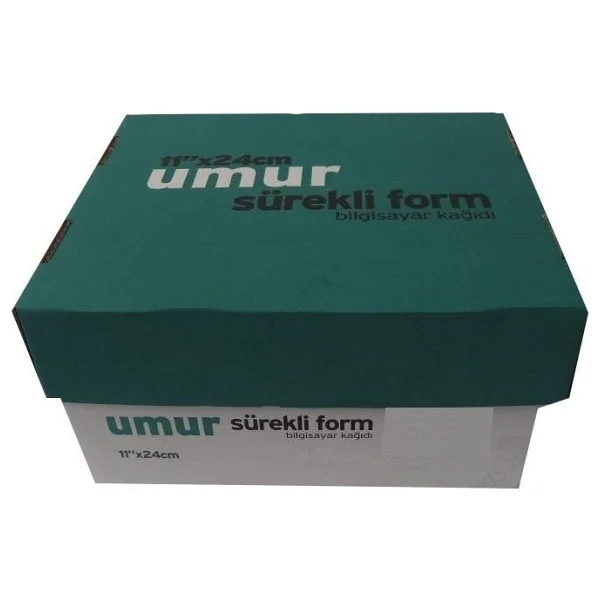 Umur Sürekli Form Kağıdı 11x24 Cm 60 G 2000 Adet Beyaz Renkli Kullanıma Uygun - Görsel 4