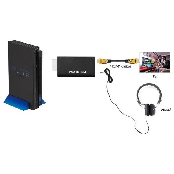 Alfais 5046 Ps2 To Hdmi TV Kablosu Çevirici Dönüştürücü Adaptör - Görsel 2