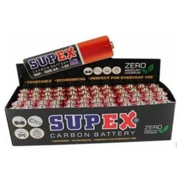 Supex R6 1.5 V 60'lı Çinko Karbon Aa Kalem Pil - Görsel 10
