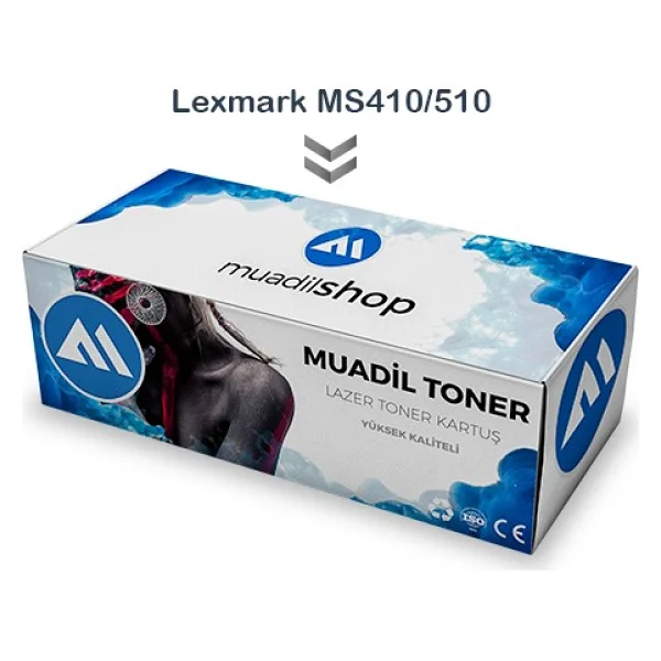 Lexmark Ms410/510 Muadil Toner - Ms410D/Ms510Dn/Ms610Dn - Görsel 2