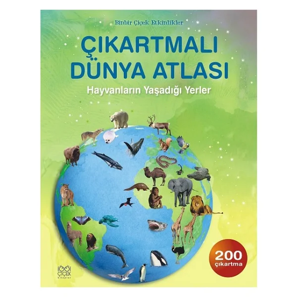 Çıkartmalı Dünya Atlası: Hayvanların Yaşadığı Yerler - Ruth Brocklehurst - Görsel 2