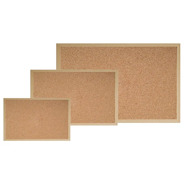 İnter Mantar Pano 60x90 Cm Ahşap Çerçeveli Duyuru Panosu Tüm Yaş Grupları İçin - Görsel 2