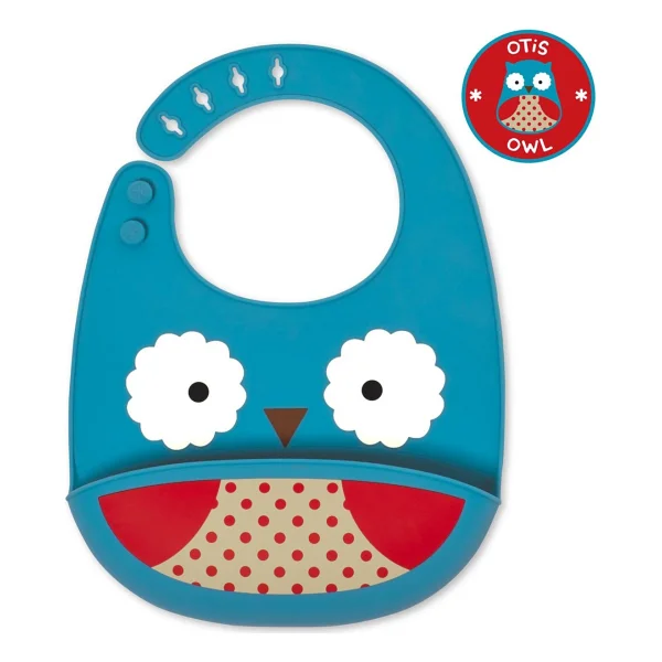 Skip Hop Zoo Silikon Önlük Baykuş - Görsel 5