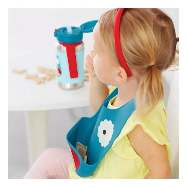 Skip Hop Zoo Silikon Önlük Baykuş - Görsel 4