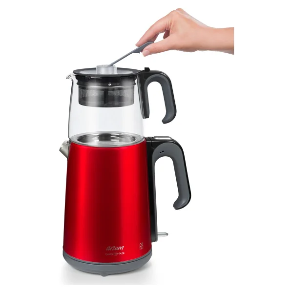 Arzum Ar3044 Heptaze Nar 1650 W Cam Demlikli Çay Makinesi - Görsel 2