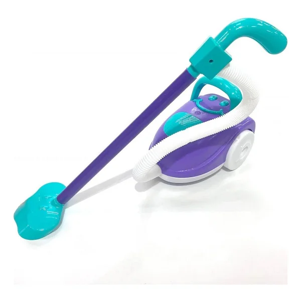 King Toys Çocuklar Için Oyuncak Sevimli Elektrik Süpürgesi Mavi-Mor Renk - Mor - Görsel 2