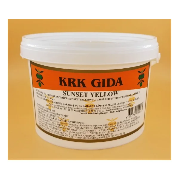 Krk Turuncu 1 Kg Gıda Boyası - Görsel 2