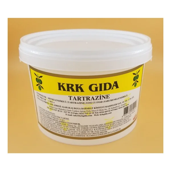 Krk Gıda Tartrazine Gıda Boyası Sarı 1 Kg - Görsel 2