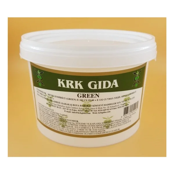 Krk Yeşil 1 Kg Gıda Boyası - Görsel 2