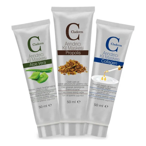 Claderm 50ml 3'lü (Aloe Vera-Propolis-Collagen) Avantaj Paketi - Görsel 2