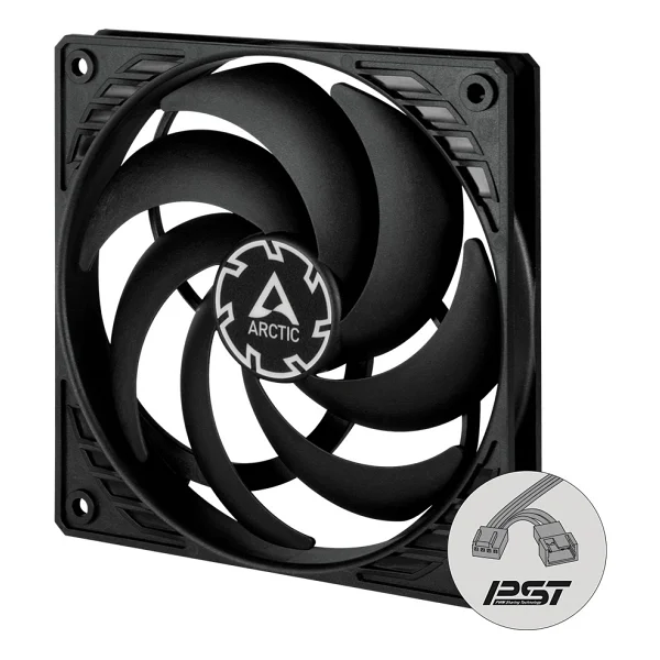 Arctic P12 Slim Pwm Pst Acfan00187a Siyah 12 Cm Kasa Fanı - Görsel 2