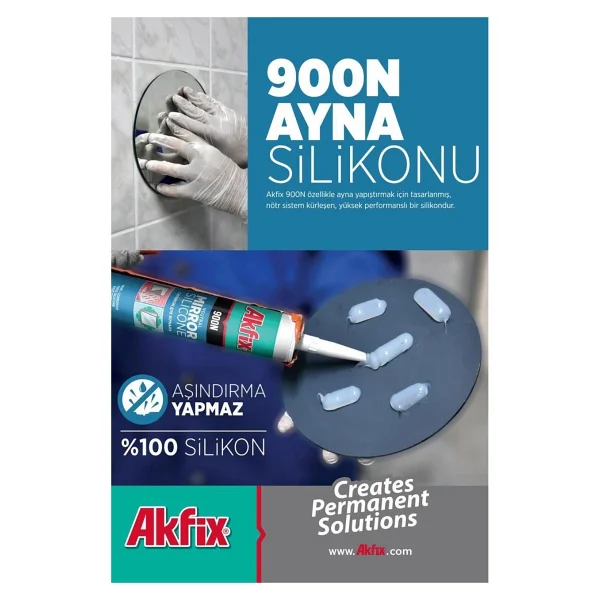 Akfix 900n 310 Ml Ayna Silikonu - Görsel 2