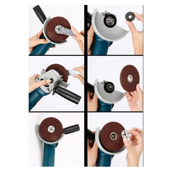 Depolife Matkap Için Disk Bağlama Adaptör Seti Somunlu Matkaba Disk Bağla Montaj Seti Taşlama Somunu Cırt Tab - Görsel 4