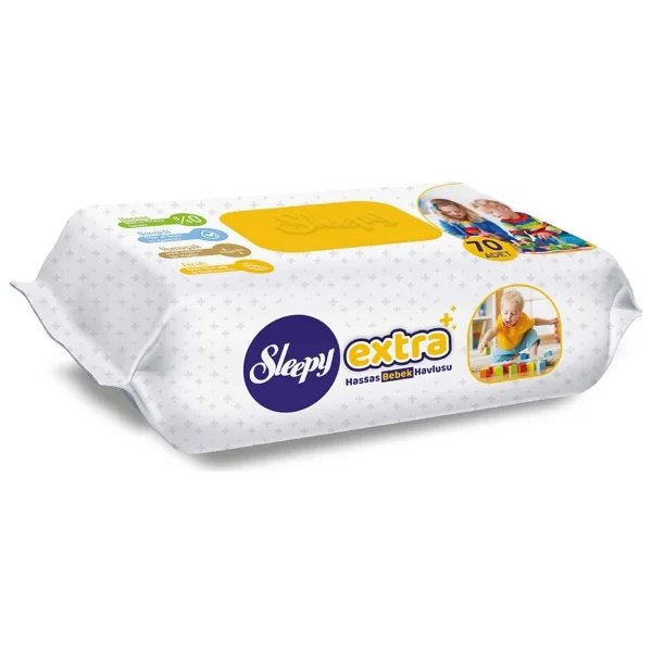 Sleepy Extra 70 Yaprak Islak Bebek Havlusu - Görsel 6