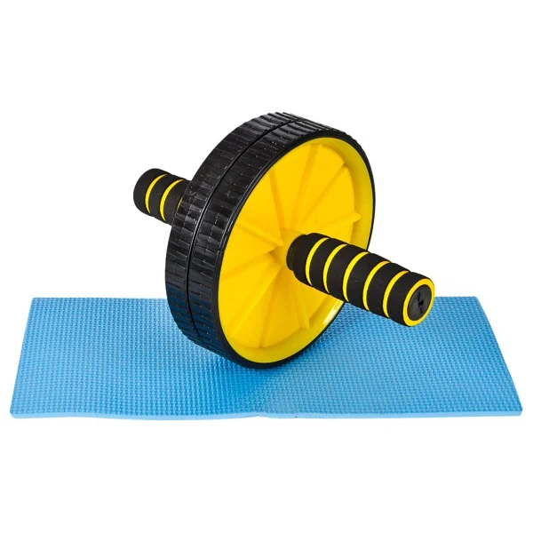 Spor Byfit Ab-Wheel Karın Kası Egzersiz Tekeri + Denge Topu + Pilates Bandı - 3'lü Set - Görsel 2