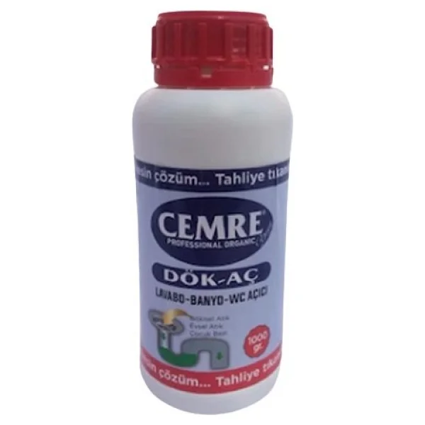 Cemre 1000 Gr Dök-Aç Lavabo Banyo Wc Gider Açıcı - Görsel 2