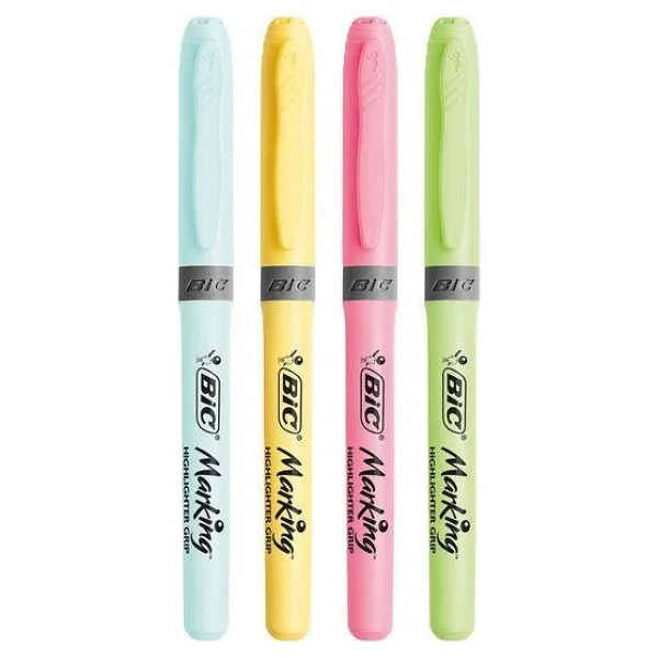 Bic Marking Grip Pastel 4'lü Fosforlu Kalem Seti - Görsel 6
