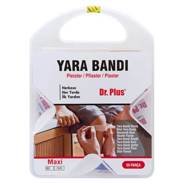 Dr Plus İlk Yardım & Bakım Kiti Yara Bandı 55 Parça - Görsel 2