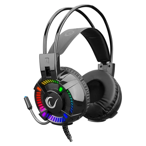 Rampage Styles RGB 7.1 USB Kablolu Kulak Üstü Oyuncu Kulaklığı - Görsel 2