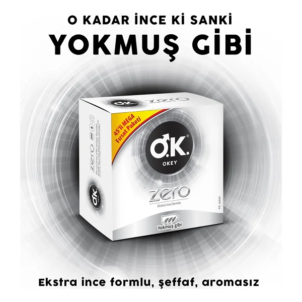Okey Zero 45'li Prezervatif - Görsel 4