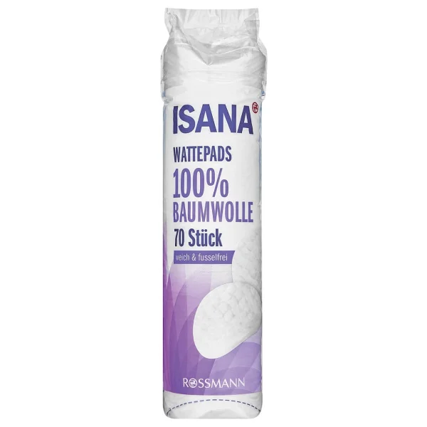 Isana %100 Pamuktan Üretilmiş 70 Adet Makyaj Temizleme Disk Pamuk Mendilleri Hassas Ciltler İçin - Görsel 4
